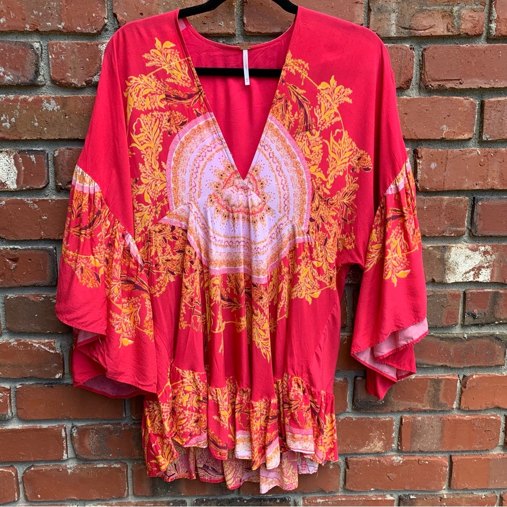 Free People Pink Blouse